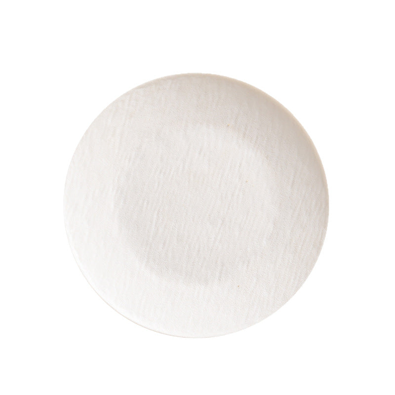Black White Steak Dinner Plate